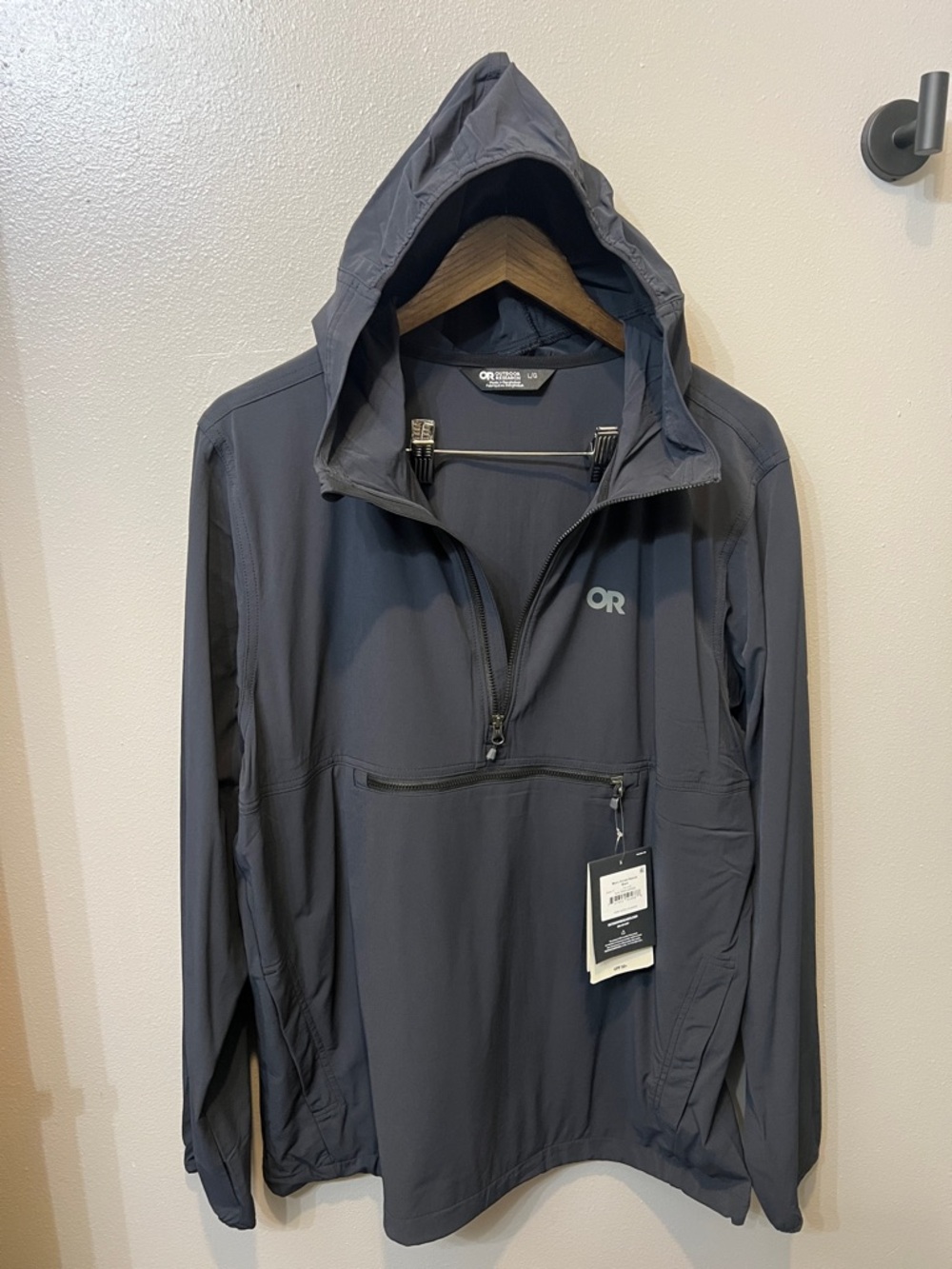 ๐ NWT Outdoor Research Ferrosi Anorak 1/2 Zip Black Sz Large / Gorpcore / Unisex - Picture 4 of 11